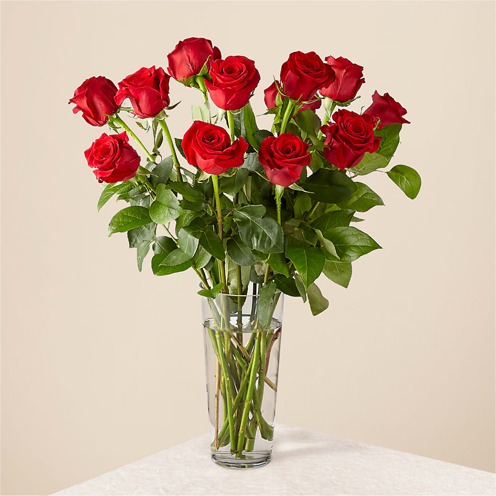 Long Stem Red Rose Bouquet – Blossom Shop, Conroe TX