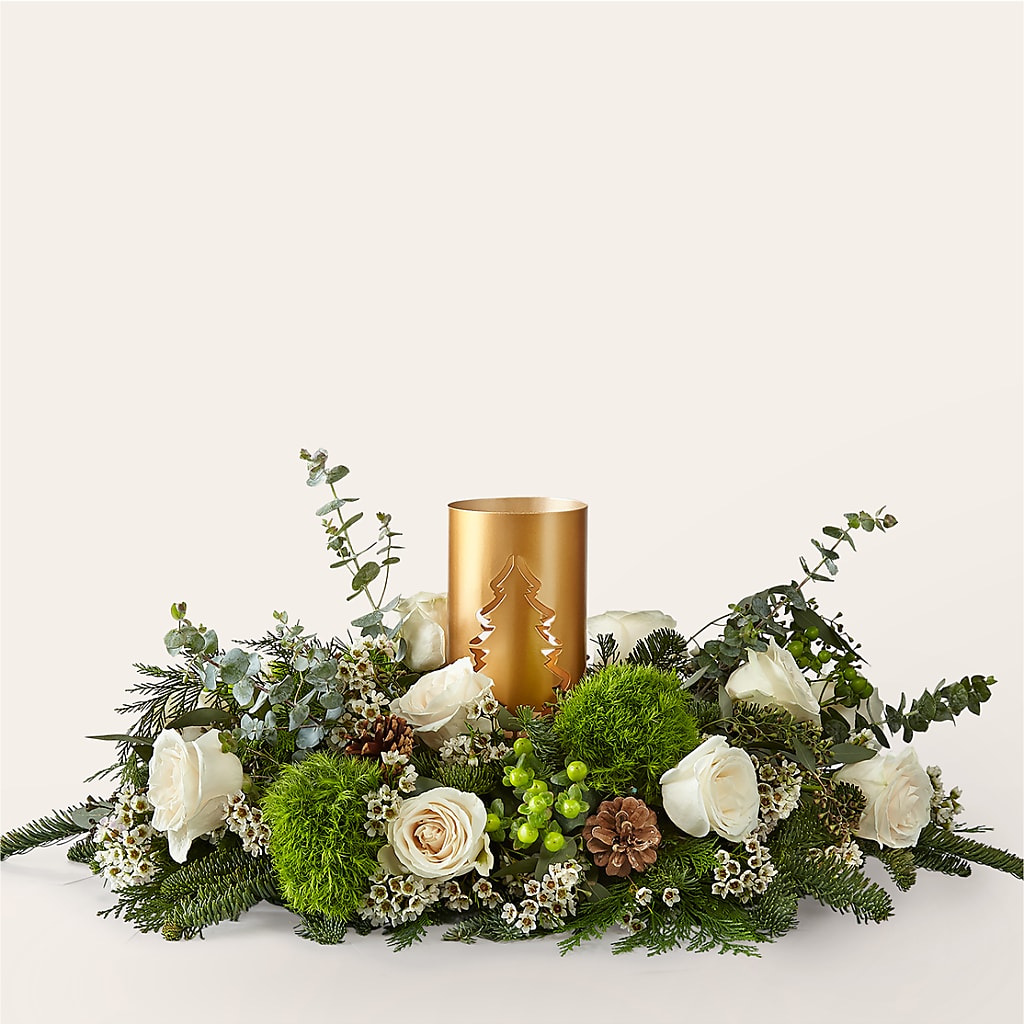 Chestnuts Roasting Centerpiece – Blossom Shop, Conroe TX