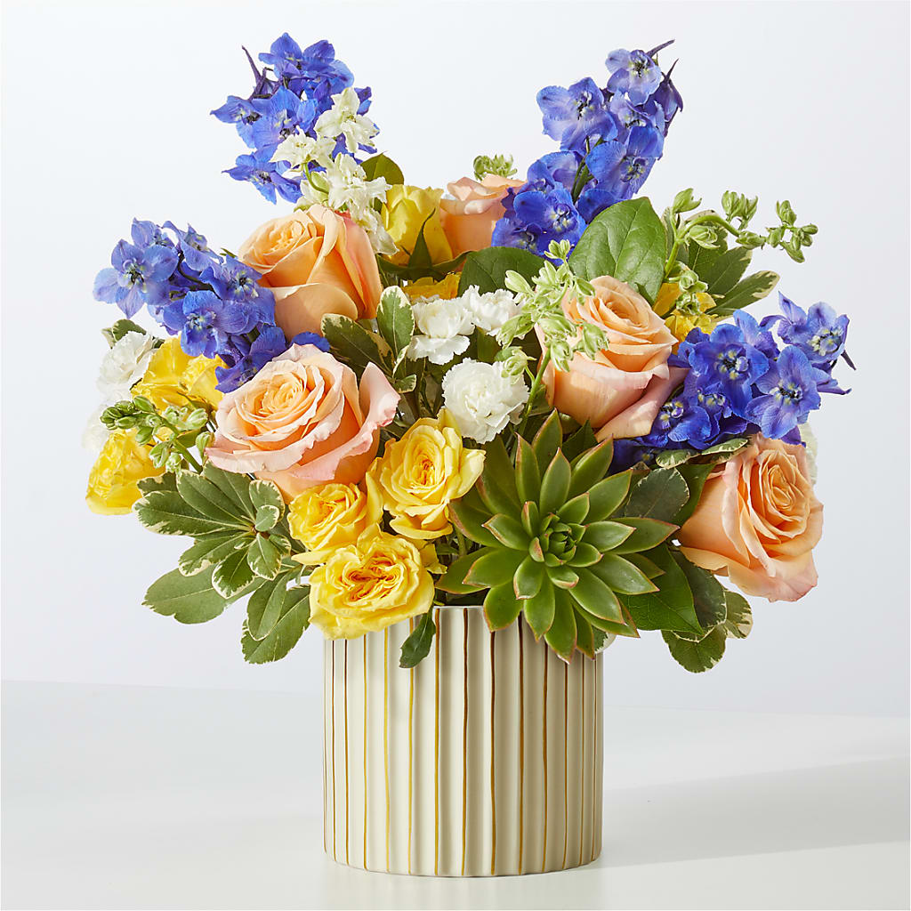 Cobalt Reverie Bouquet – Blossom Shop, Conroe TX