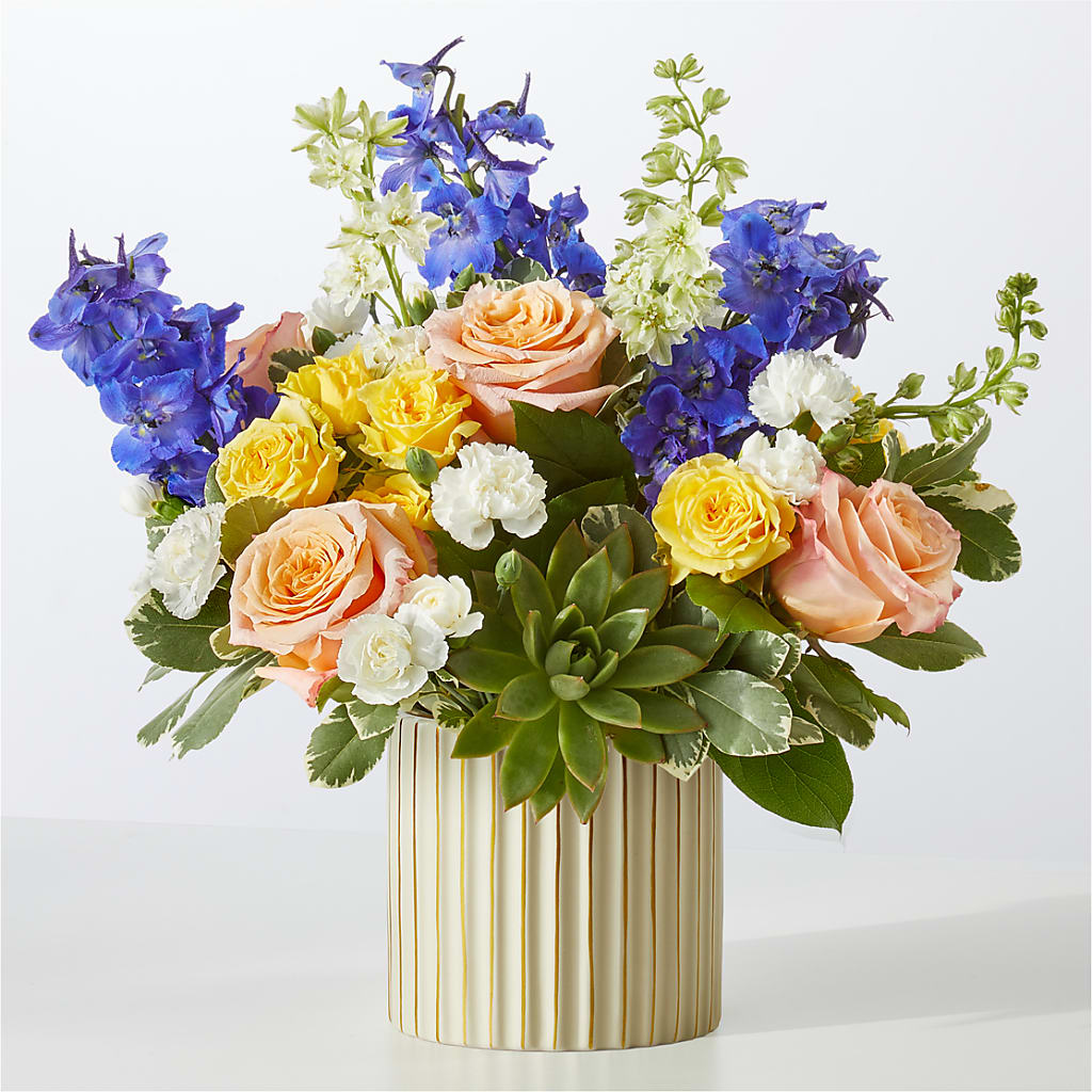 Cobalt Reverie Bouquet – Blossom Shop, Conroe TX