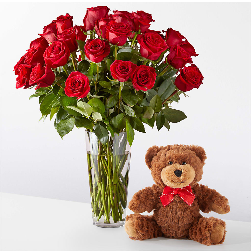 Romantic Long Stem Red Rose Bouquet Bundles – Blossom Shop, Conroe TX