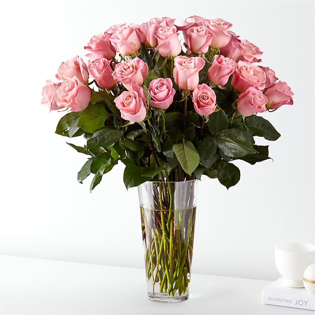 Long Stem Pink Rose Bouquet – Blossom Shop, Conroe TX