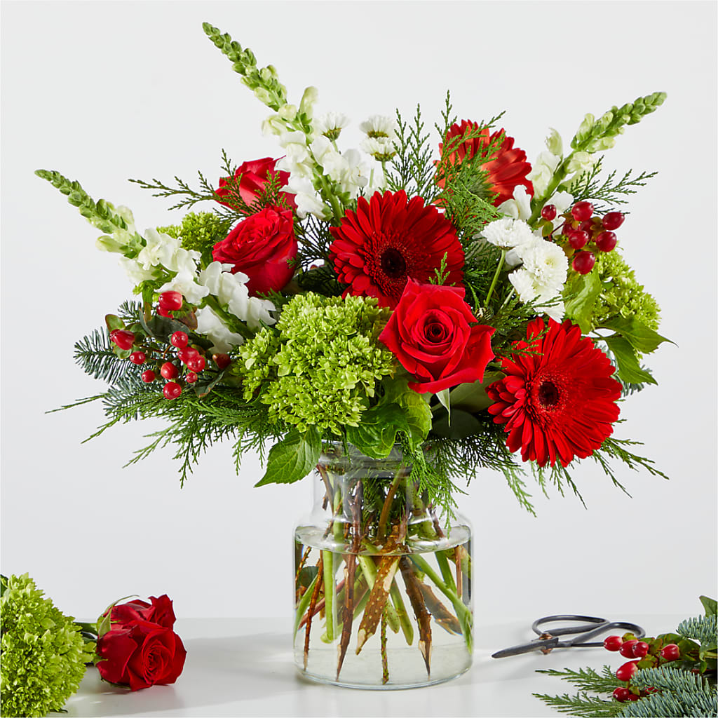 Merry Moment Bouquet – A Florist Original – Blossom Shop, Conroe TX