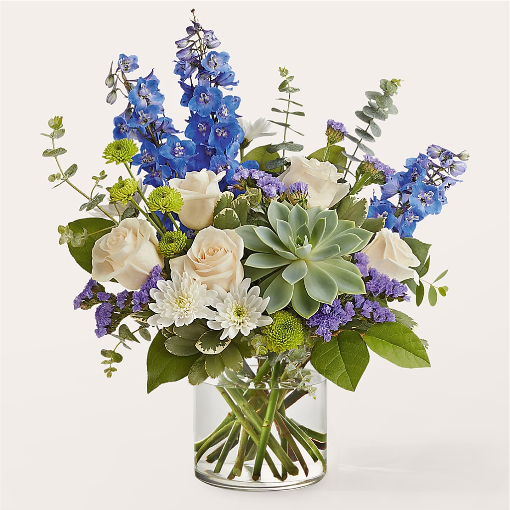 Cerulean Waves Bouquet – Blossom Shop, Conroe TX