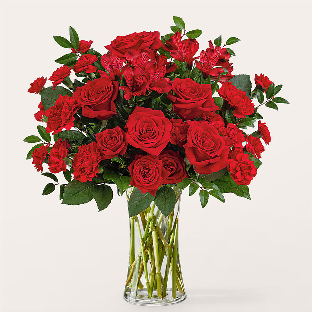 Brilliant Ruby Bouquet – Blossom Shop, Conroe TX