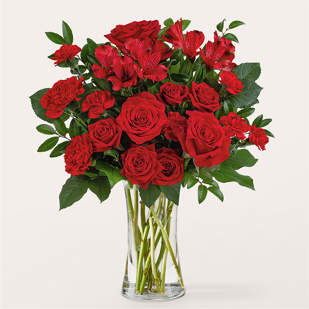 Brilliant Ruby Bouquet – Blossom Shop, Conroe TX