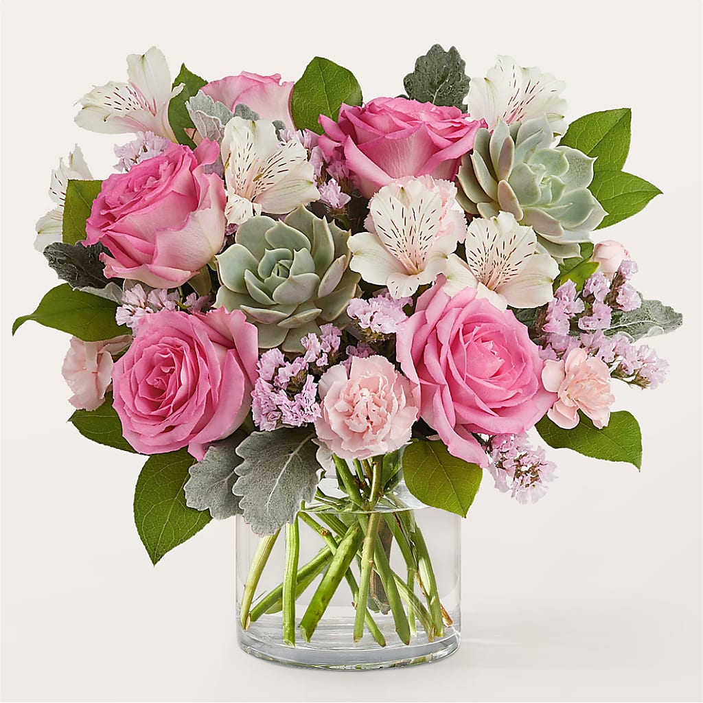 Dusty Rose Bouquet – Blossom Shop, Conroe TX