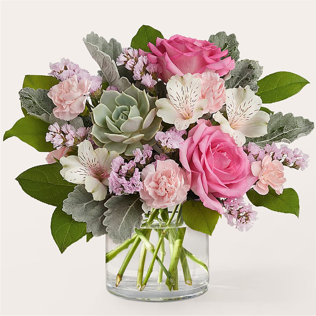 Dusty Rose Bouquet – Blossom Shop, Conroe TX