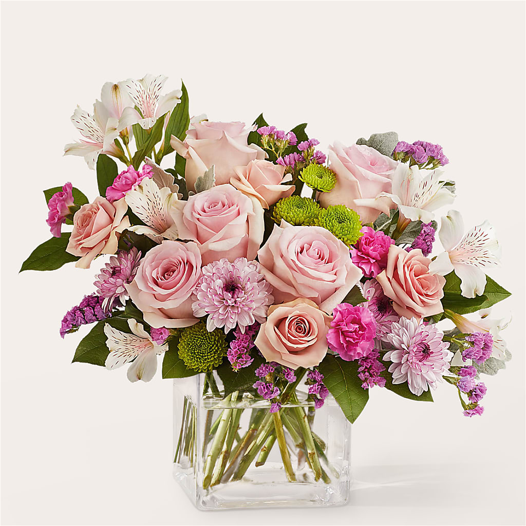 Pink Suede Bouquet – Blossom Shop, Conroe TX
