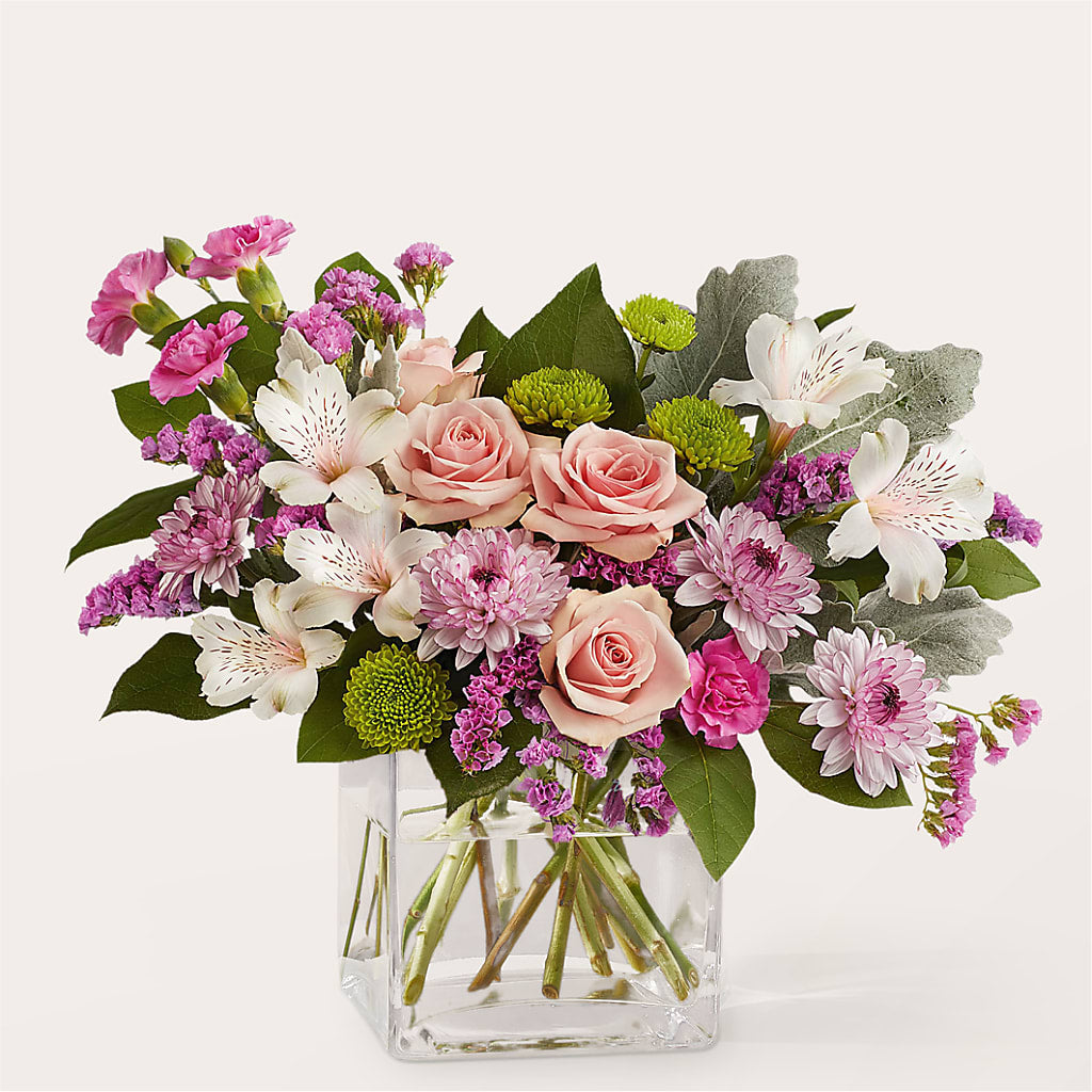 Pink Suede Bouquet – Blossom Shop, Conroe TX