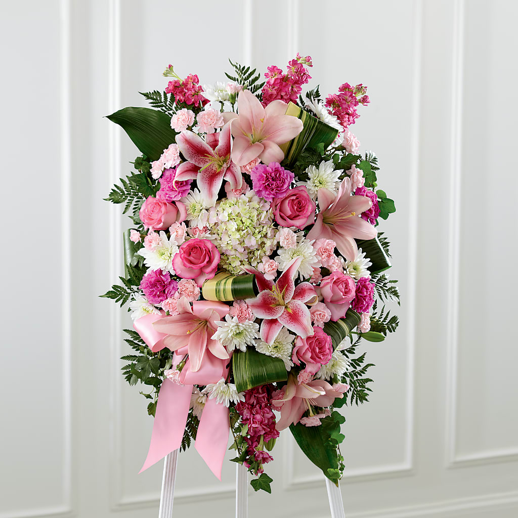 Comforting Standing Spray – Blossom Shop, Conroe TX