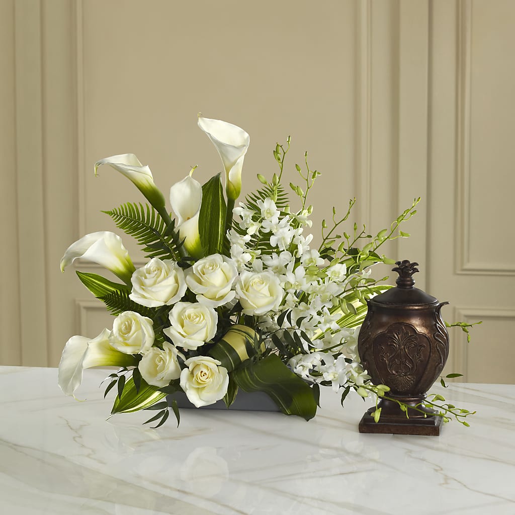 At Peace Arrangement – Blossom Shop, Conroe TX