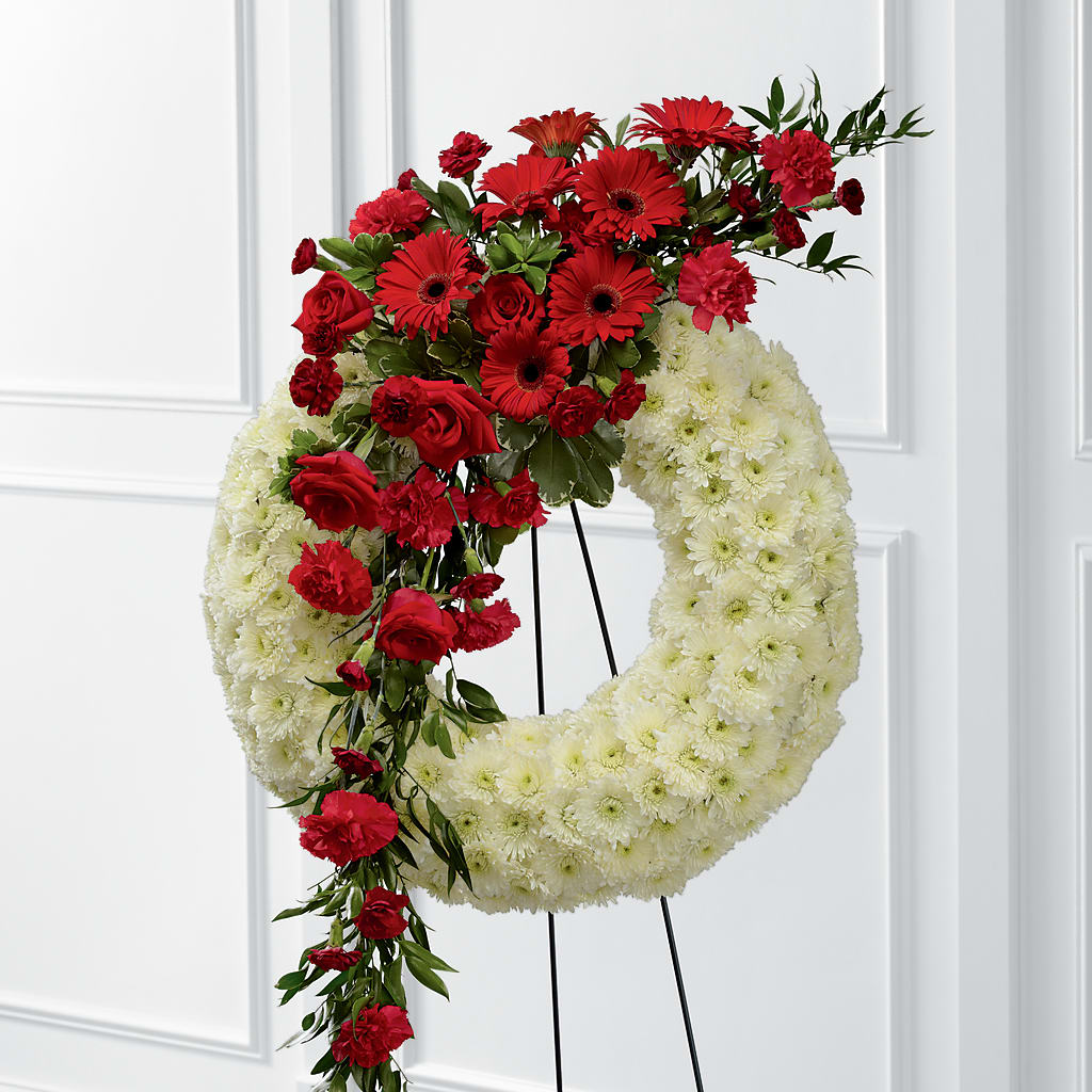 Graceful Tribute Wreath – Blossom Shop, Conroe TX