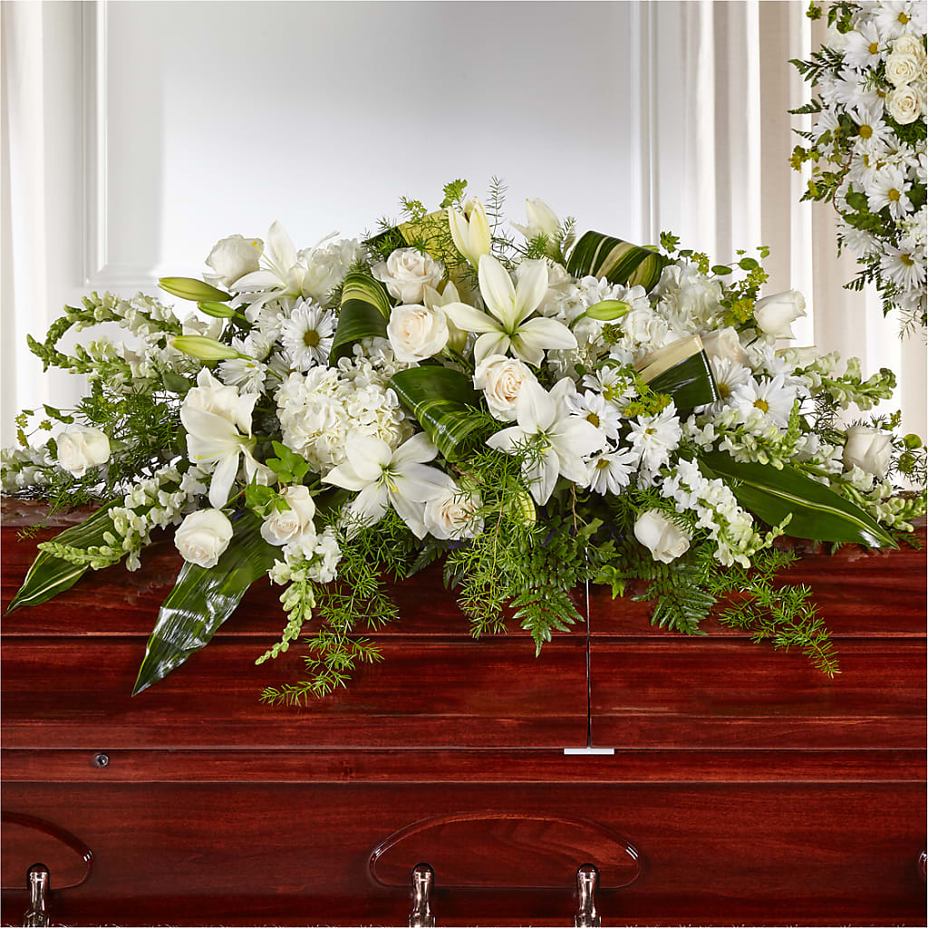 Abundance Casket Spray – Blossom Shop, Conroe TX