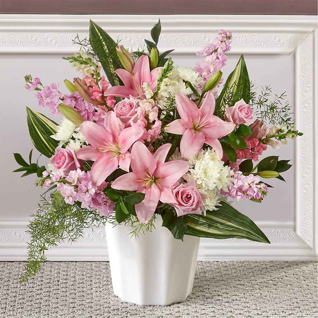 Simply Serene Floor Basket – Blossom Shop, Conroe TX