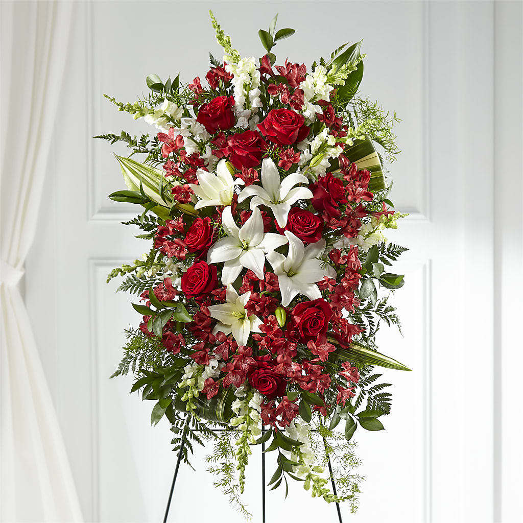 Everlasting Memory Standing Spray – Blossom Shop, Conroe TX