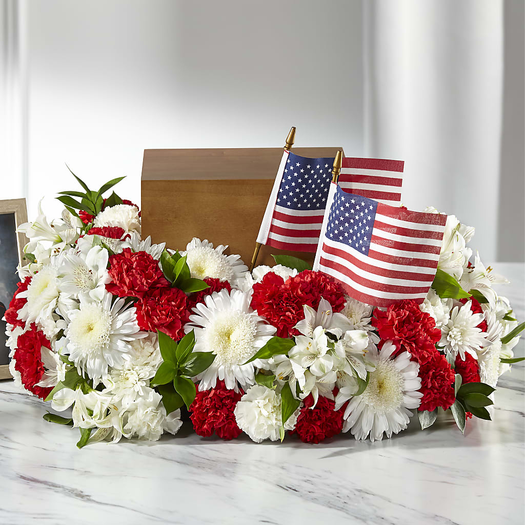 Spirit of Patriotism Cremation Adornment – Blossom Shop, Conroe TX