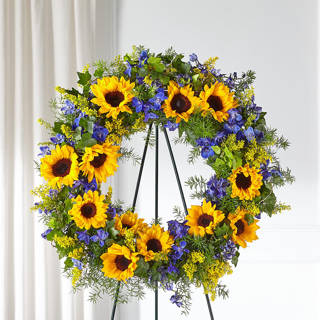 Bright Rays Wreath – Blossom Shop, Conroe TX