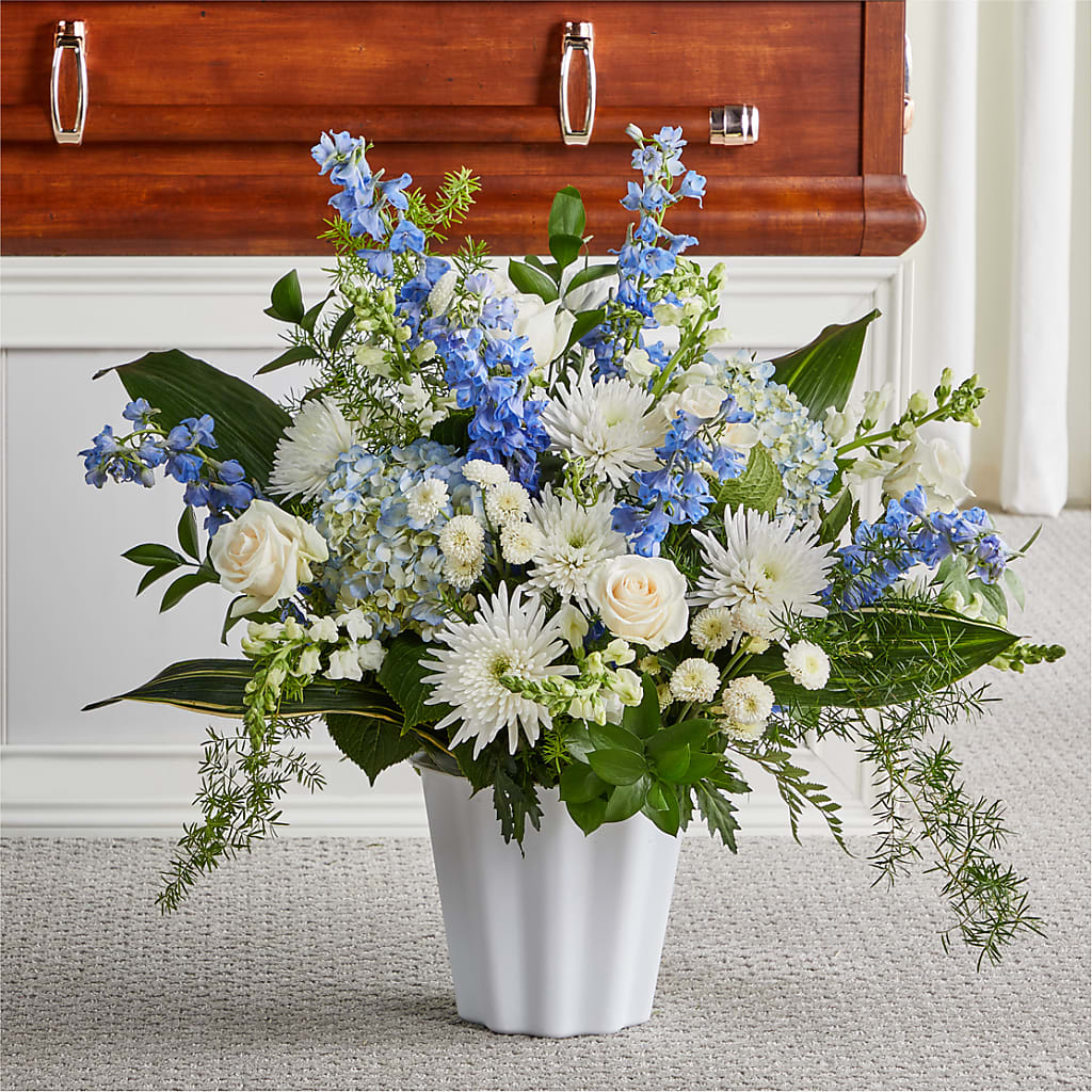Everlasting Memories Floor Basket – Blossom Shop, Conroe TX