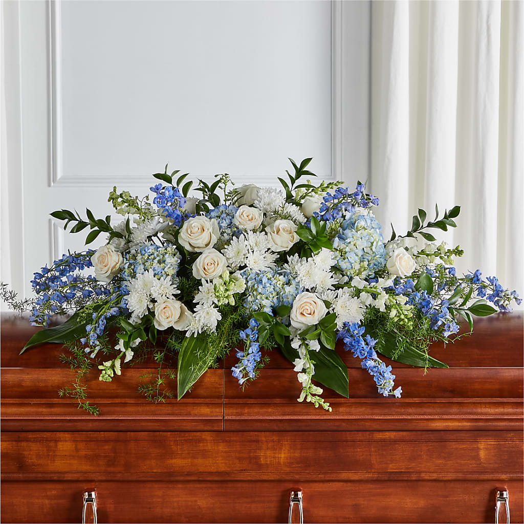 Timeless Essence Casket Spray – Blossom Shop, Conroe TX