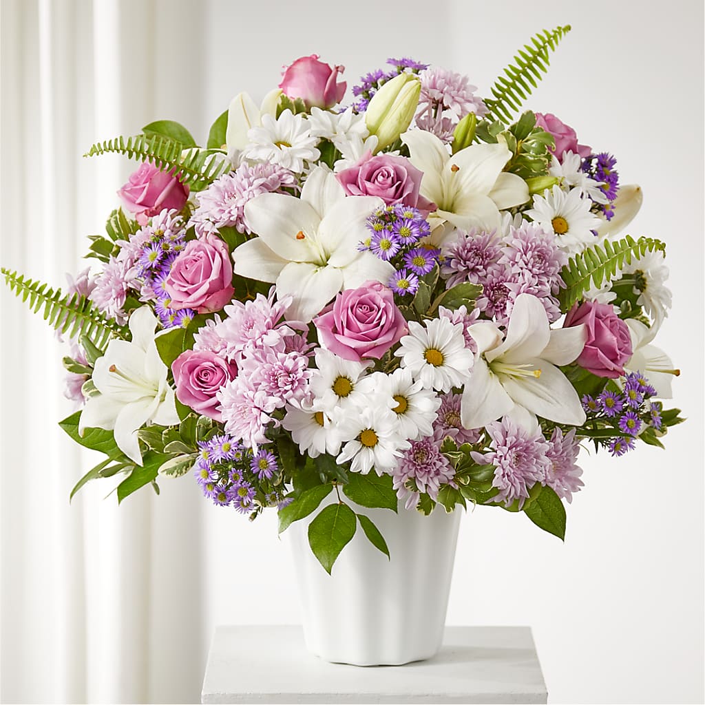 Warmest Thoughts Tabletop Basket – Blossom Shop, Conroe TX
