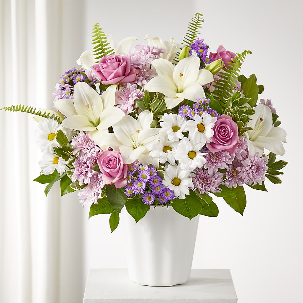 Warmest Thoughts Tabletop Basket – Blossom Shop, Conroe TX