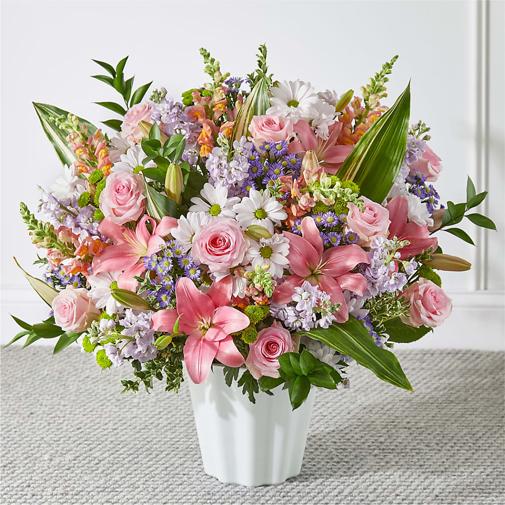 Abundant Compassion Floor Basket – Blossom Shop, Conroe TX