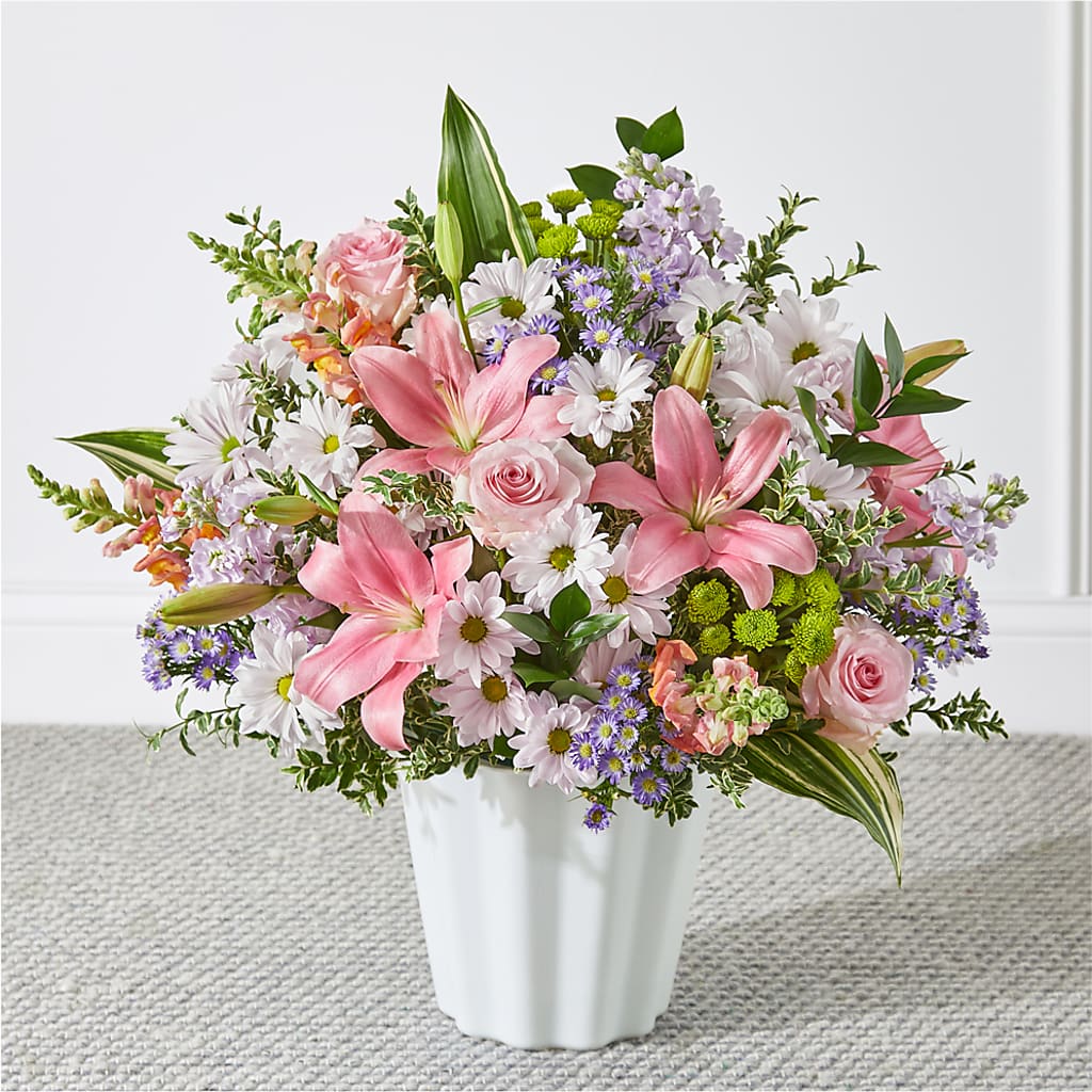 Abundant Compassion Floor Basket – Blossom Shop, Conroe TX