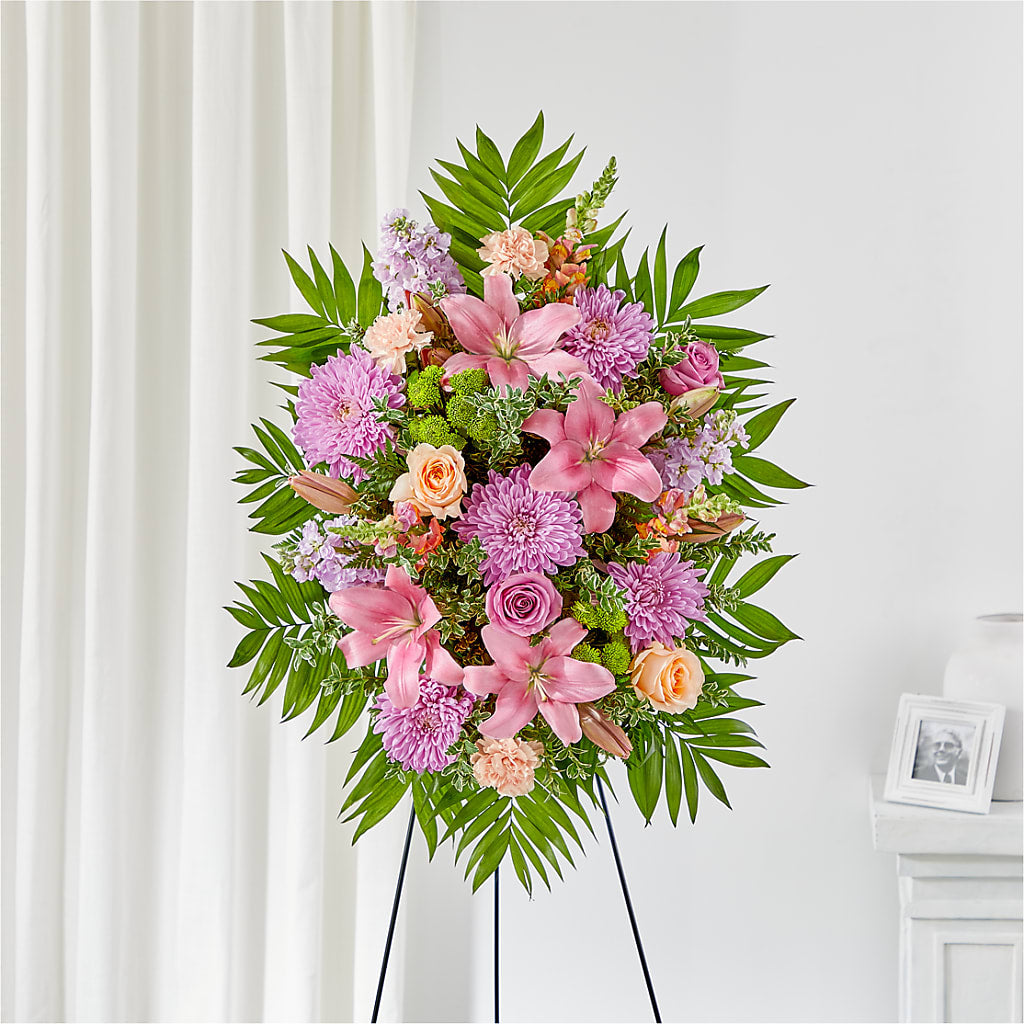 Love & Light Standing Spray – Blossom Shop, Conroe TX