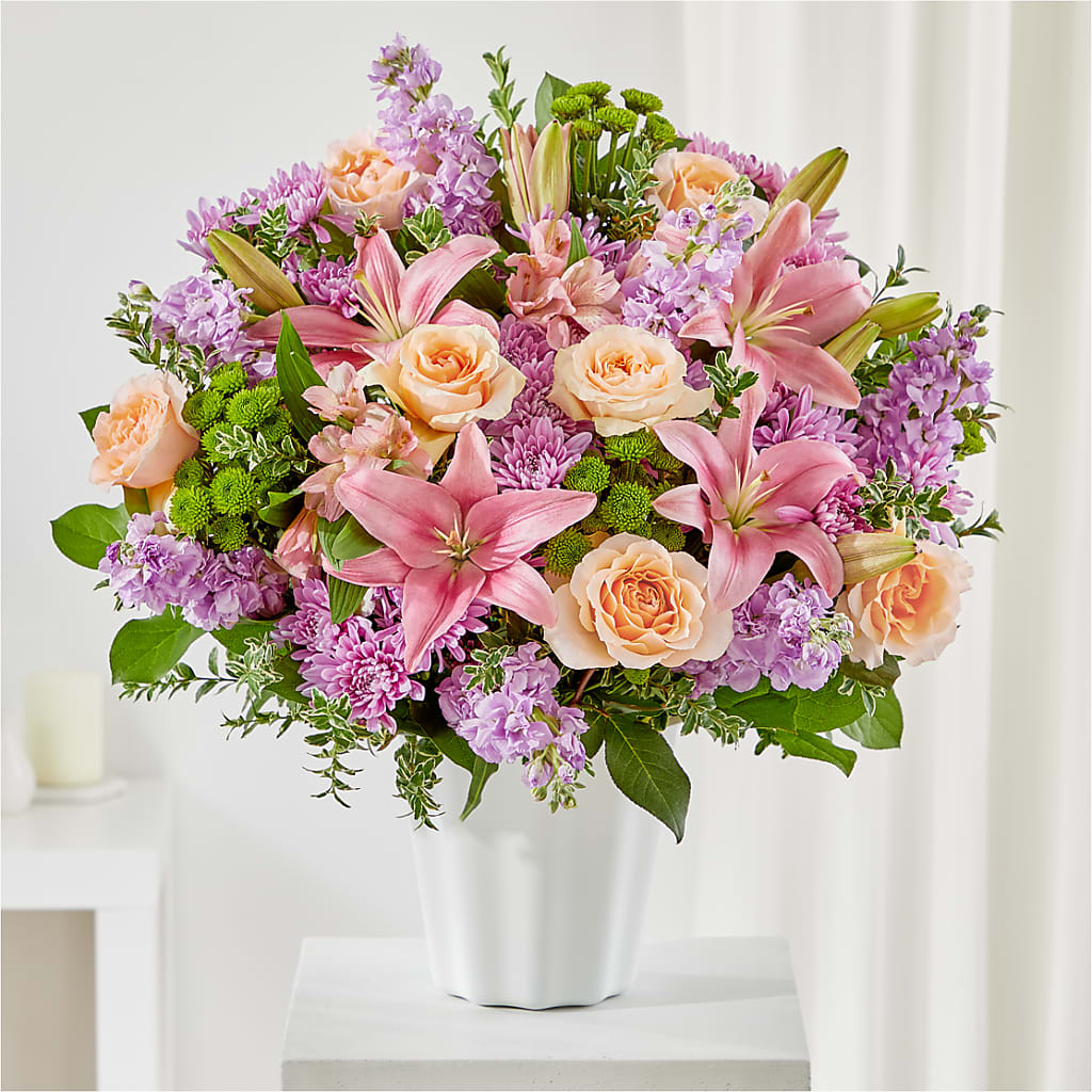 Supportive Embrace Tabletop Basket – Blossom Shop, Conroe TX