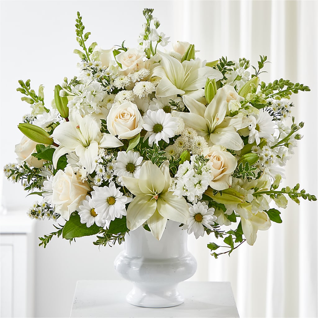 Uplifting Urn Arrangement – Blossom Shop, Conroe TX