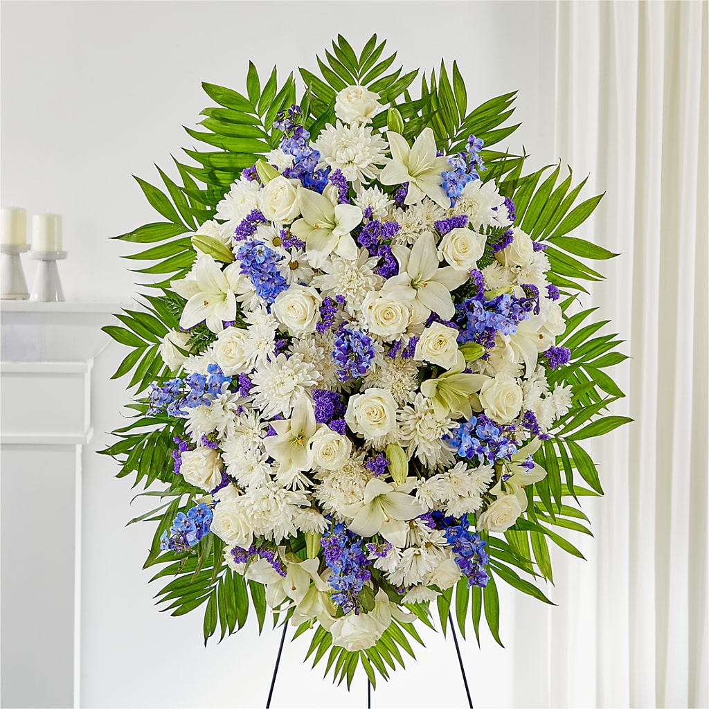 At Rest Standing Spray – Blossom Shop, Conroe TX