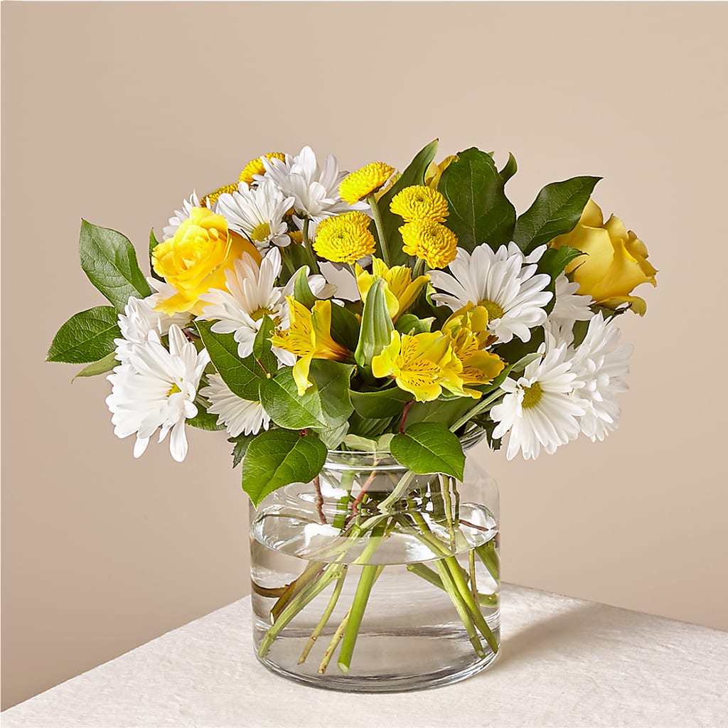 Sunny Sentiments Bouquet – Blossom Shop, Conroe TX