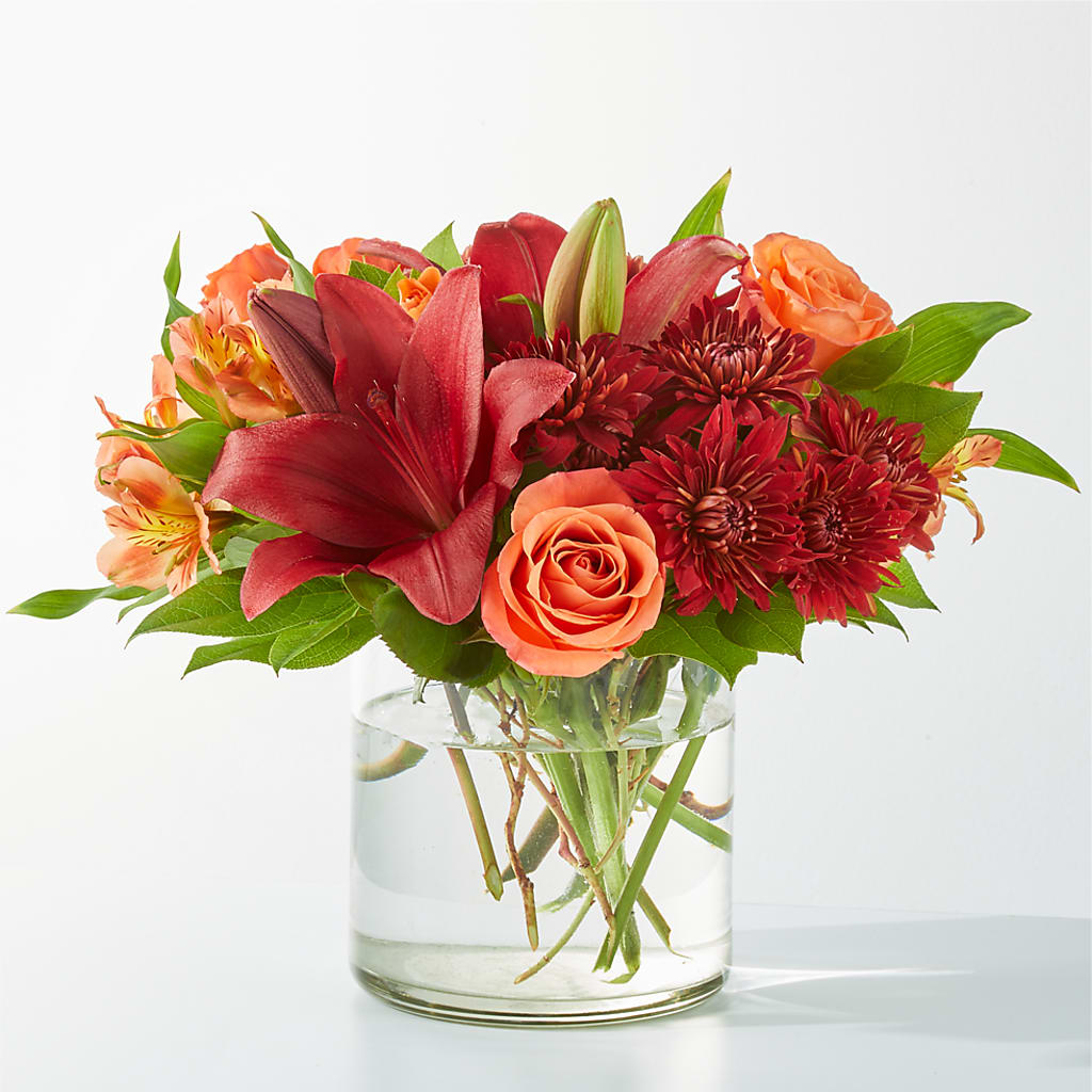 Crimson Leaves Bouquet – Blossom Shop, Conroe TX