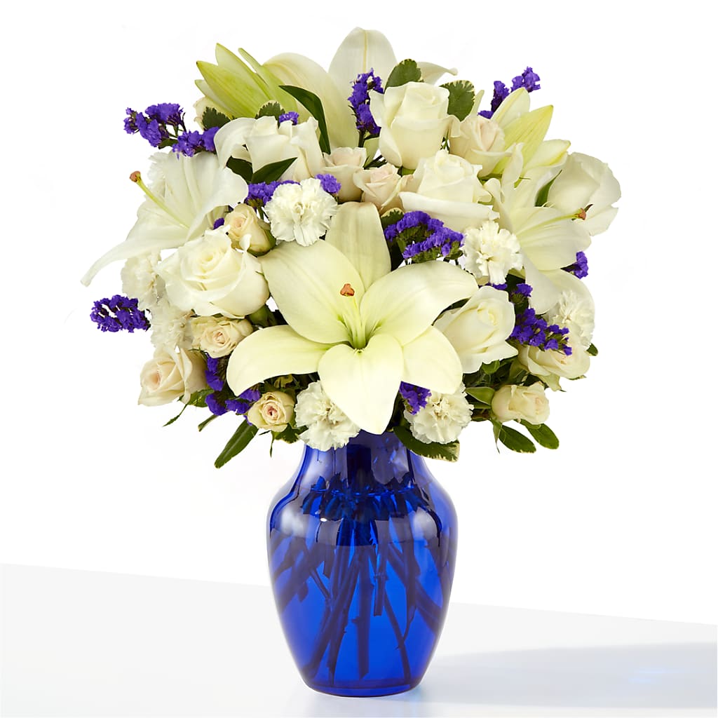 Sapphire Rush Bouquet – Blossom Shop, Conroe TX