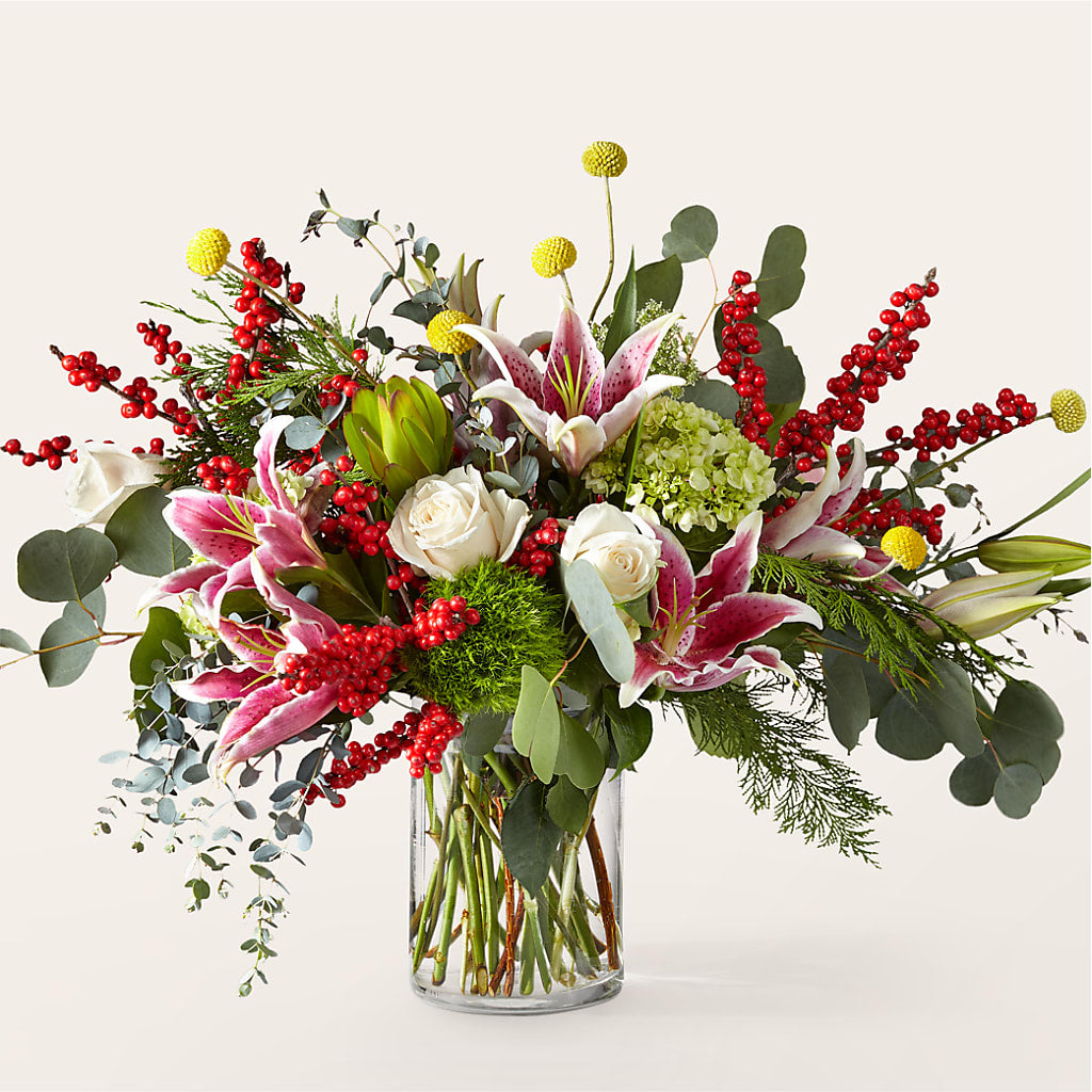 Berry & Bright Bouquet – Blossom Shop, Conroe TX