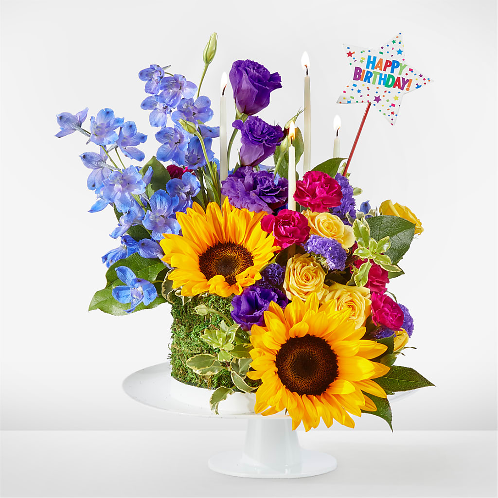 Star of the Day Floral Cake – Blossom Shop, Conroe TX