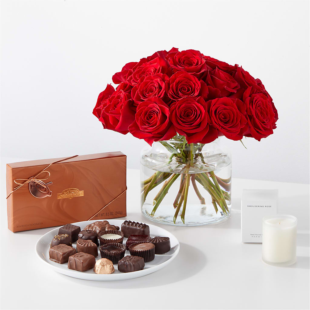 Cupid's Embrace Red Rose Bouquet – Blossom Shop, Conroe TX