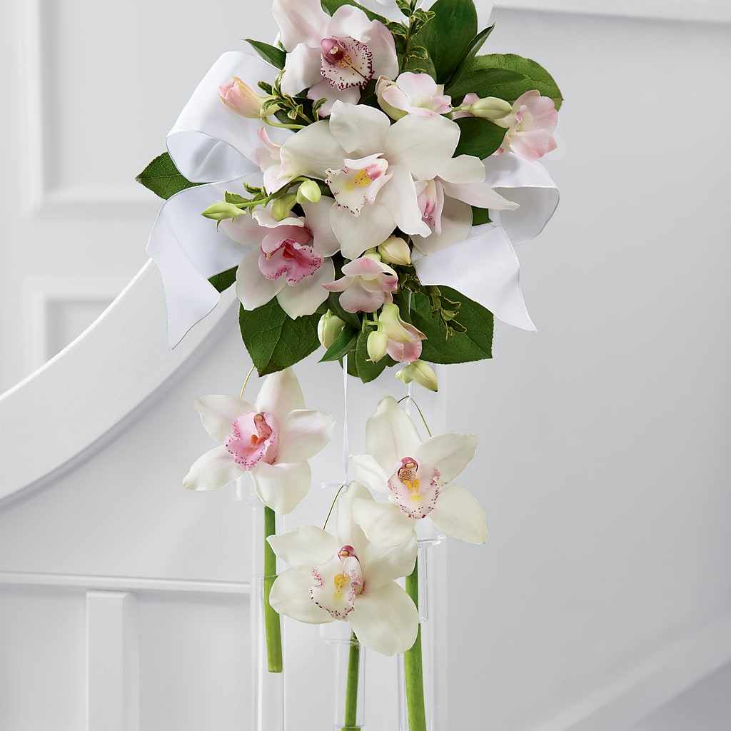 Perfect Entrance Pew Arrangement – Blossom Shop, Conroe TX