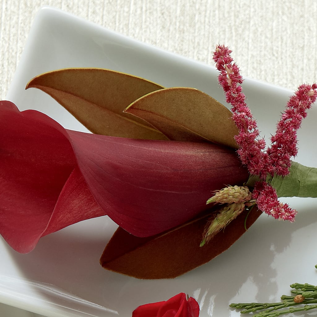 Red Calla Boutonniere – Blossom Shop, Conroe TX