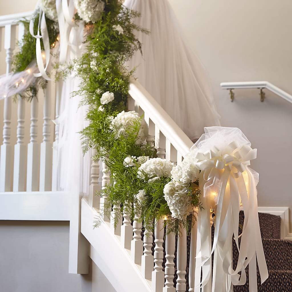 Champagne Dreams Garland – Blossom Shop, Conroe TX