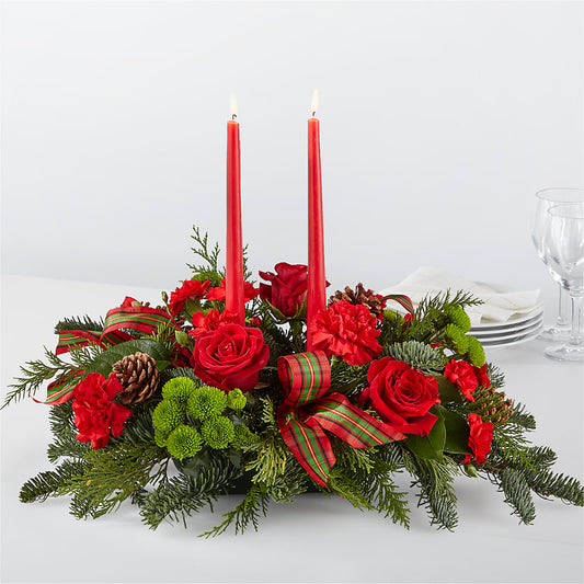 By the Candlelight Centerpiece –  Blossom Shop, Conroe TX