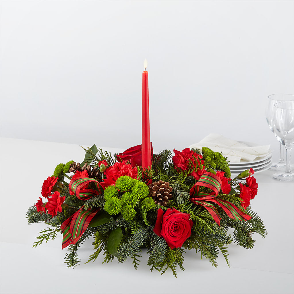 By the Candlelight Centerpiece –  Blossom Shop, Conroe TX