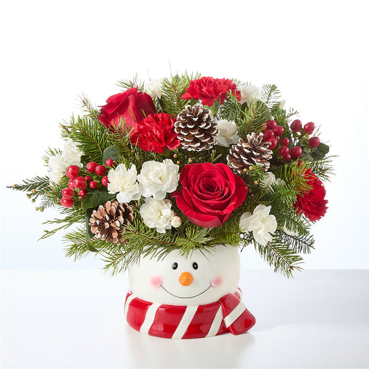 Jolly Snowman Bouquet –  Blossom Shop, Conroe TX