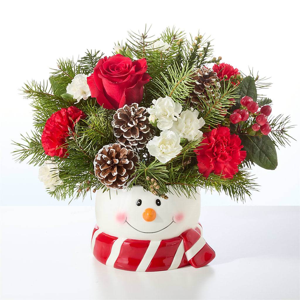 Jolly Snowman Bouquet –  Blossom Shop, Conroe TX