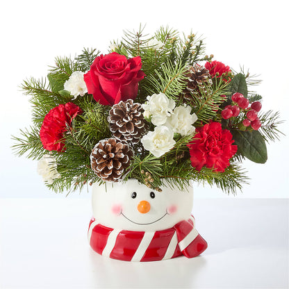 Jolly Snowman Bouquet –  Blossom Shop, Conroe TX