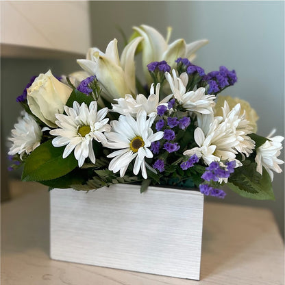 Beyond Blue Box Bouquet –  Blossom Shop, Conroe TX