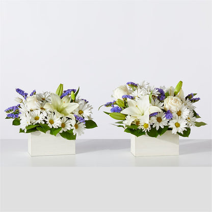 Beyond Blue Box Bouquet –  Blossom Shop, Conroe TX