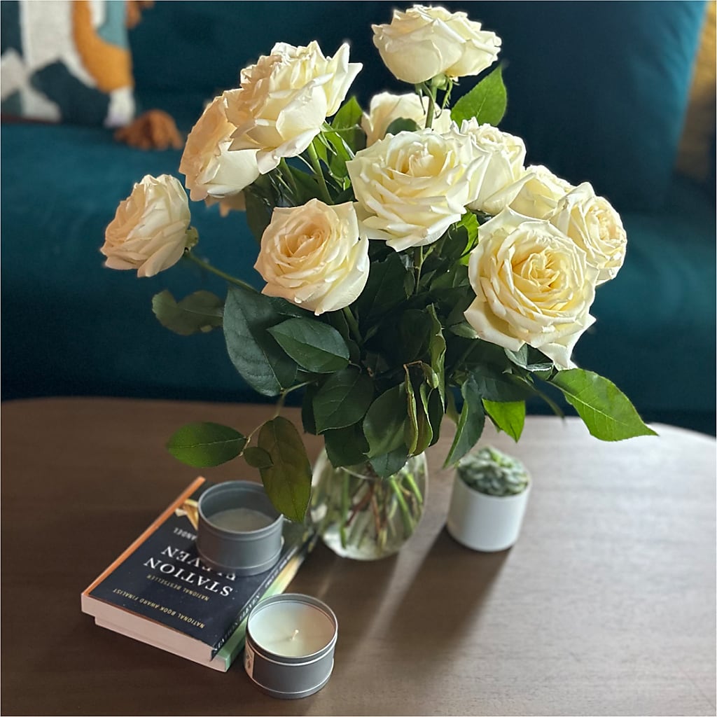 Long Stem Yellow Rose Bouquet –  Blossom Shop, Conroe TX