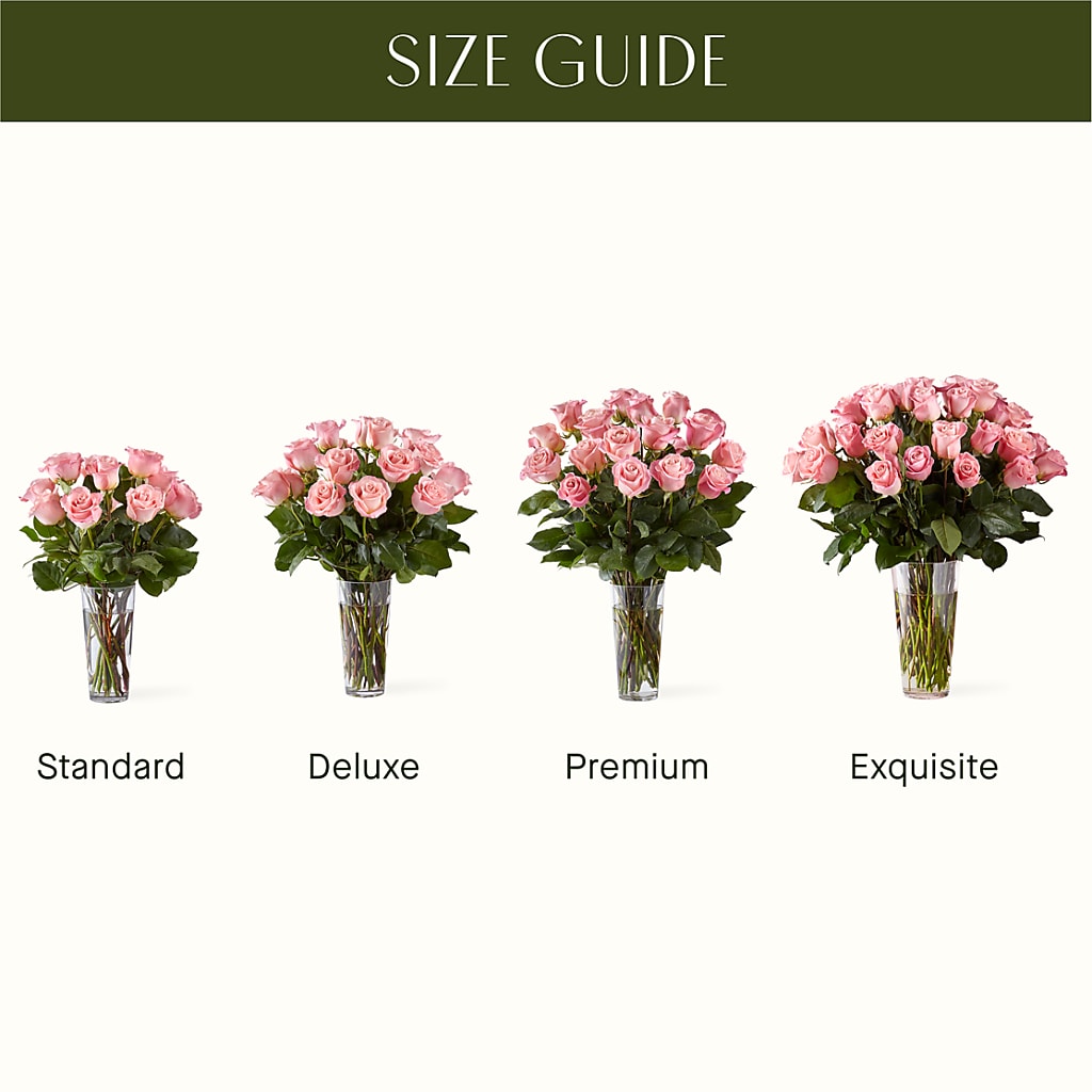 Long Stem Pink Rose Bouquet –  Blossom Shop, Conroe TX